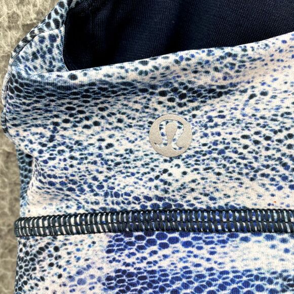 Lululemon Sports Bra Women 6 Blue Racerback Athletic Yoga Athleisure Pilates Gym - Picture 3 of 8